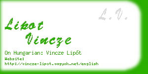 lipot vincze business card